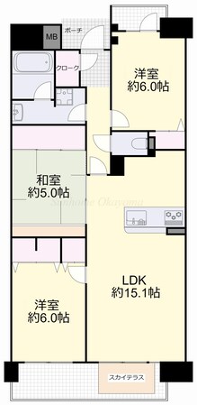 ロイヤルガーデン岡山駅前弐番館の物件間取画像